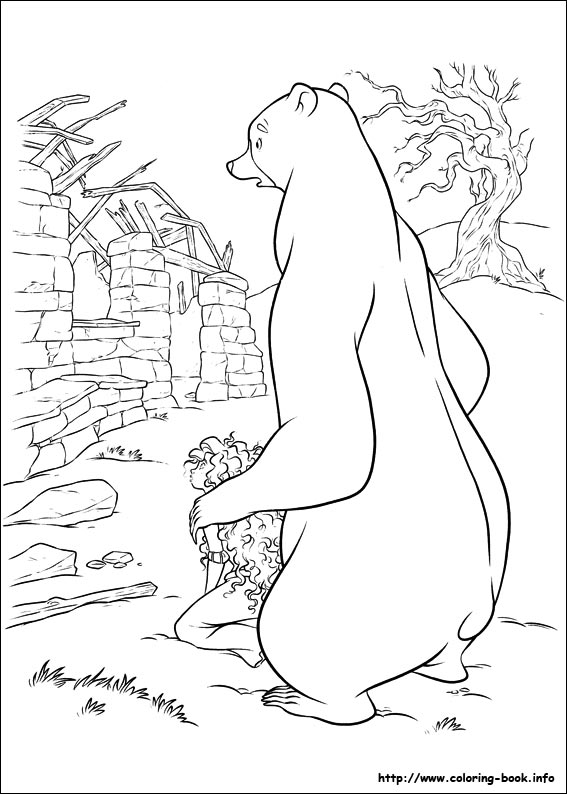 Brave coloring picture