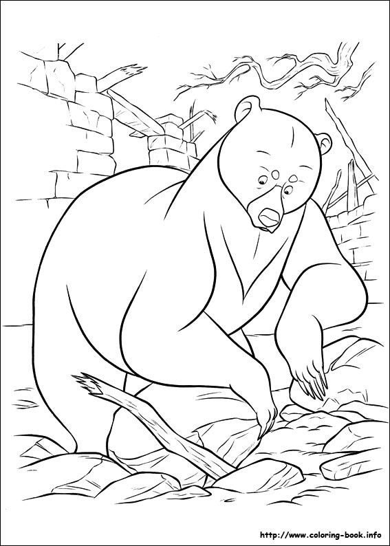 Brave coloring picture