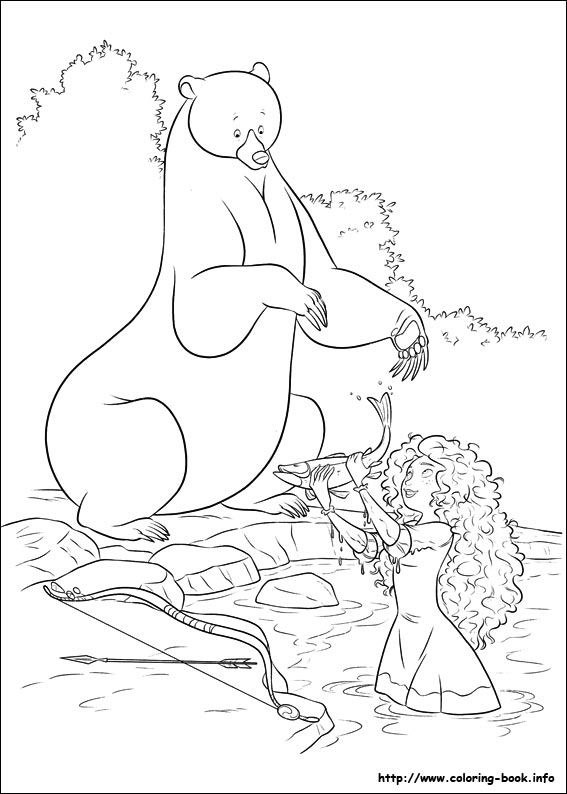 Brave coloring picture