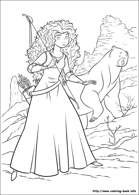 Brave coloring picture