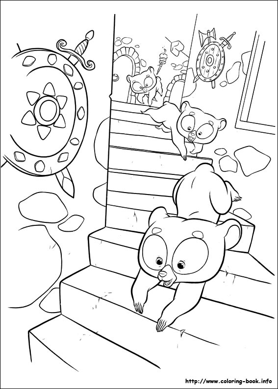 Brave coloring picture