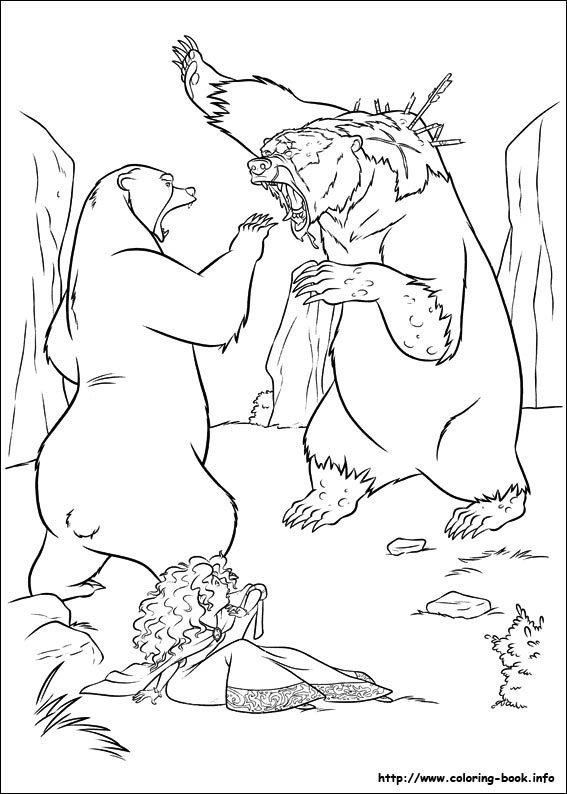 Brave coloring picture