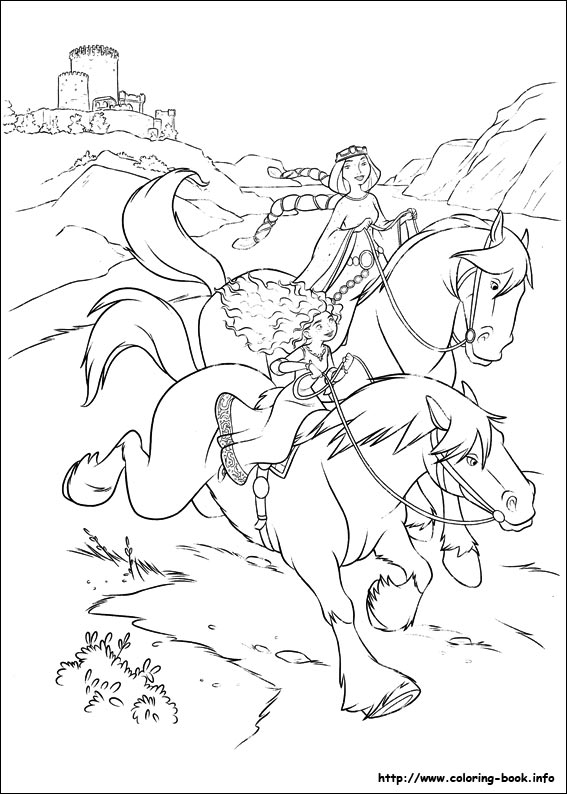 Brave coloring picture