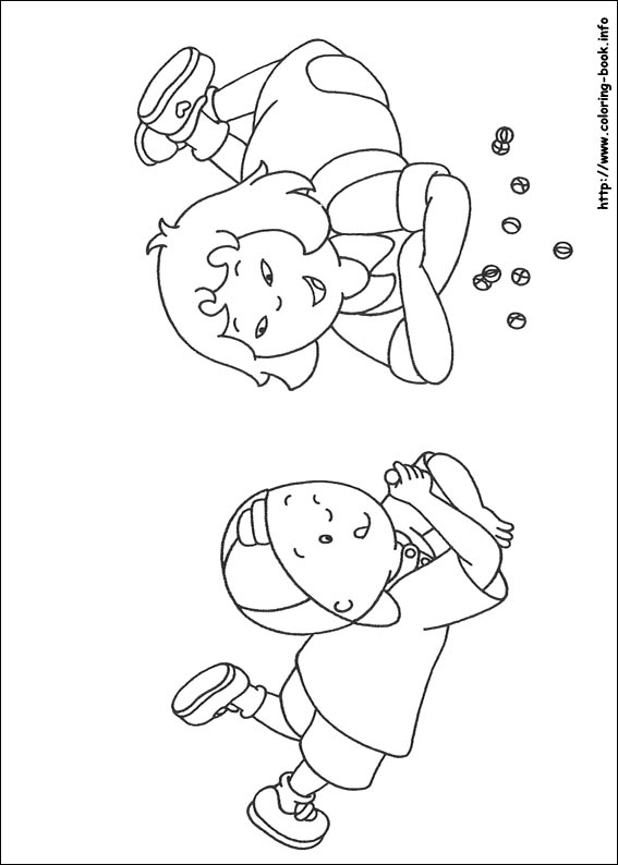 Caillou coloring picture