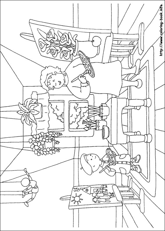 Caillou coloring picture