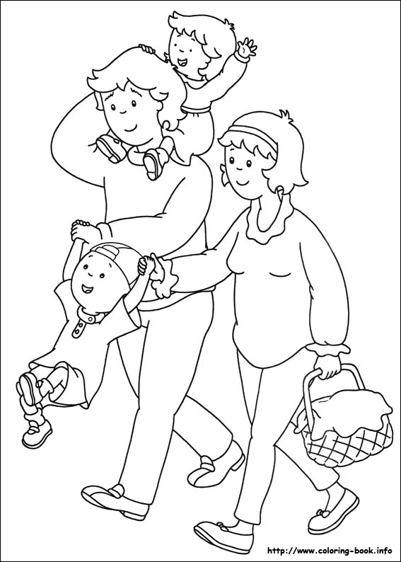 Caillou coloring picture