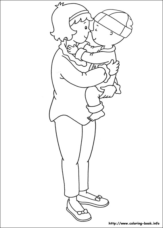 Caillou coloring picture