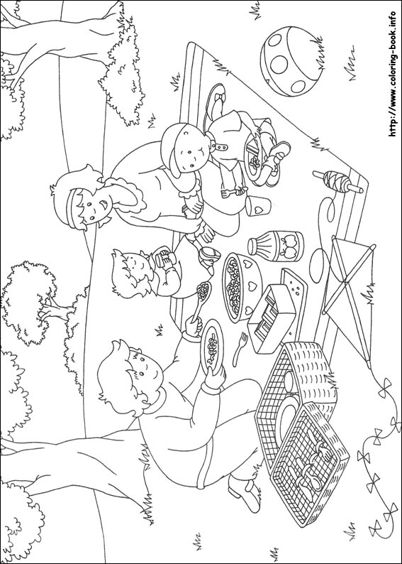 Caillou coloring picture