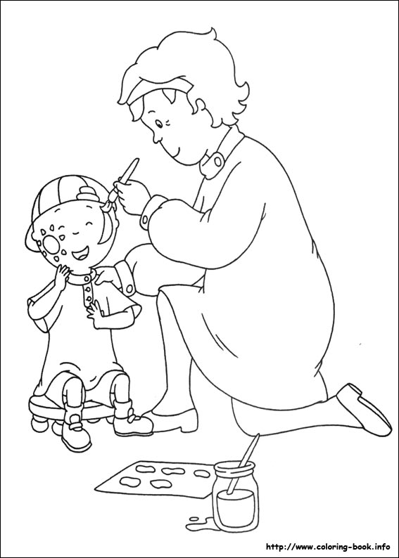 Caillou coloring picture