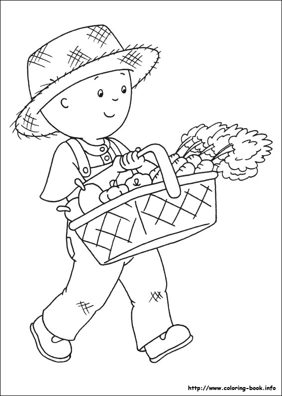 Caillou coloring picture