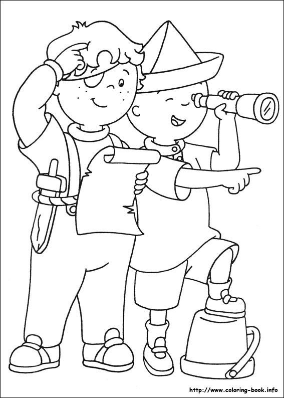 Caillou coloring picture