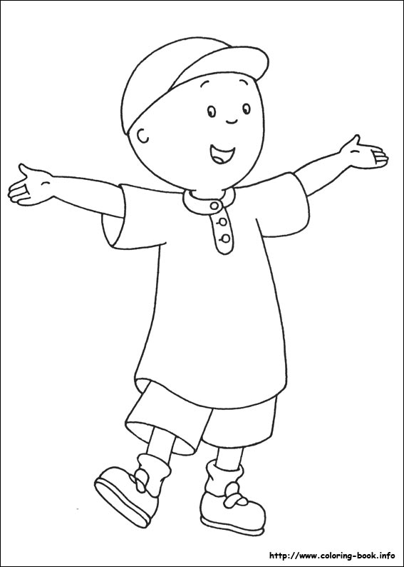 Caillou coloring picture