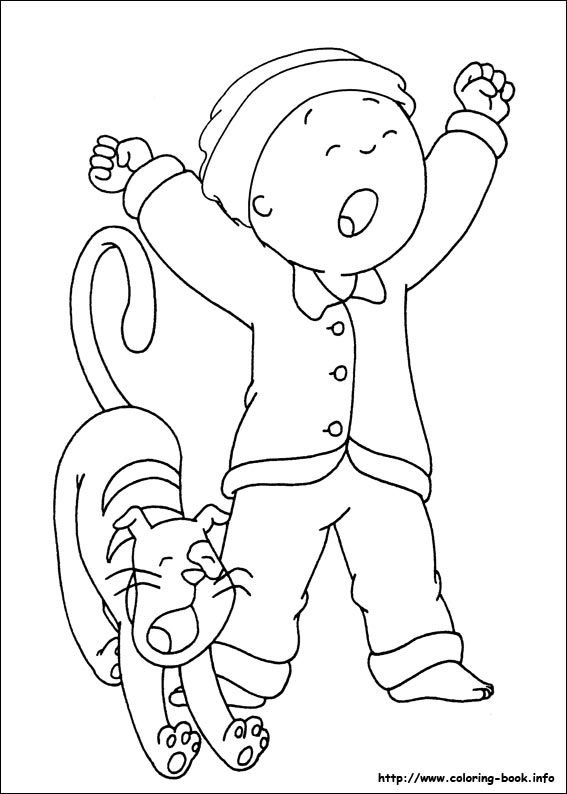 Caillou coloring picture