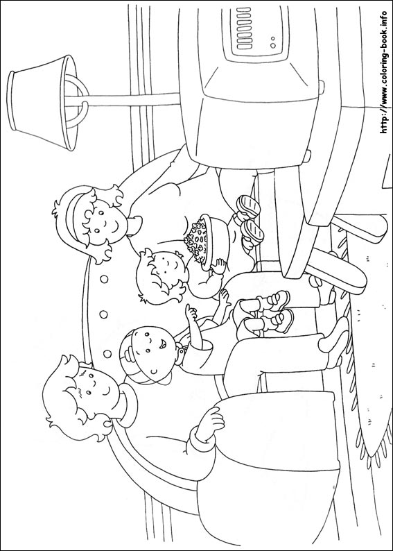 Caillou coloring picture