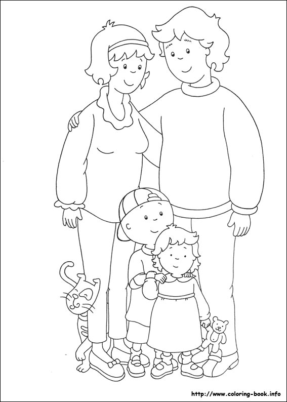 Caillou coloring picture