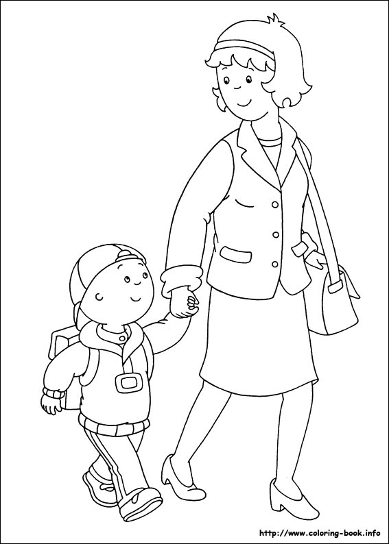 Caillou coloring picture