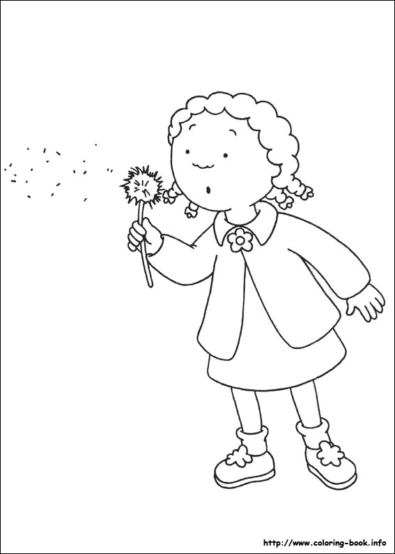 Caillou coloring picture