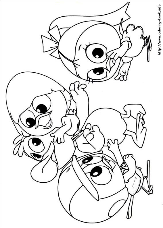 Calimero coloring picture