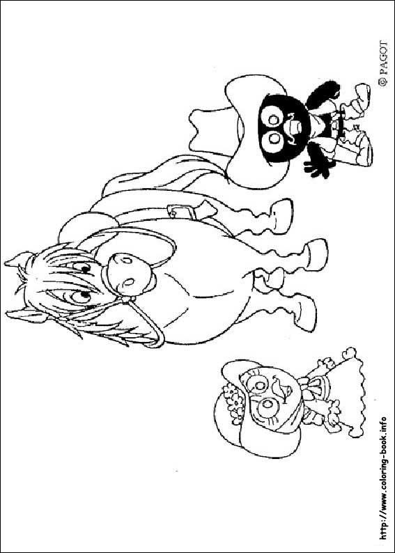 Calimero coloring picture