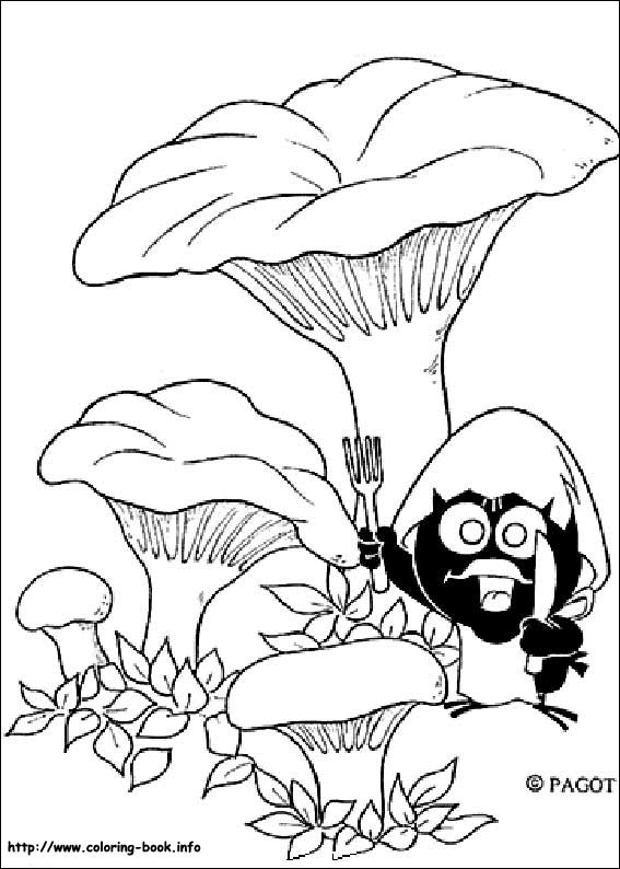 Calimero coloring picture