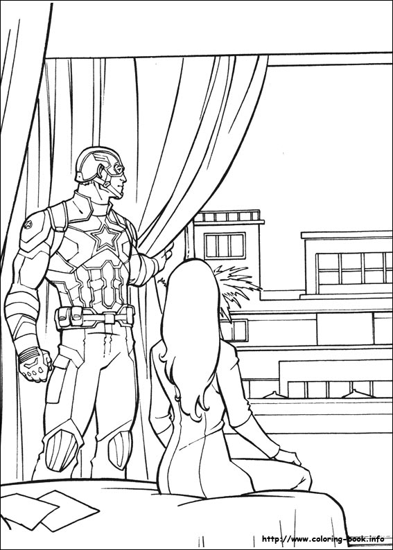 Captain America: Civil War coloring picture