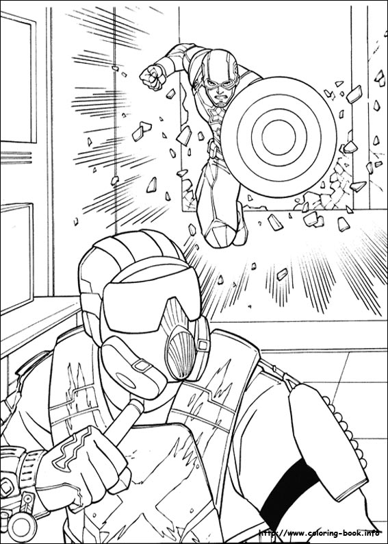 Captain America: Civil War coloring picture