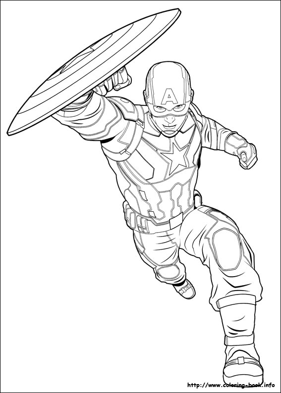 Captain America: Civil War coloring picture