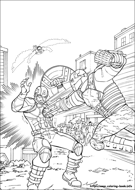 Captain America: Civil War coloring picture