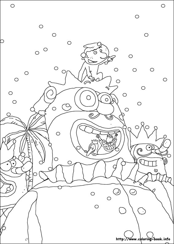 Carnival coloring picture