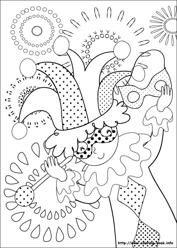 Carnival coloring picture