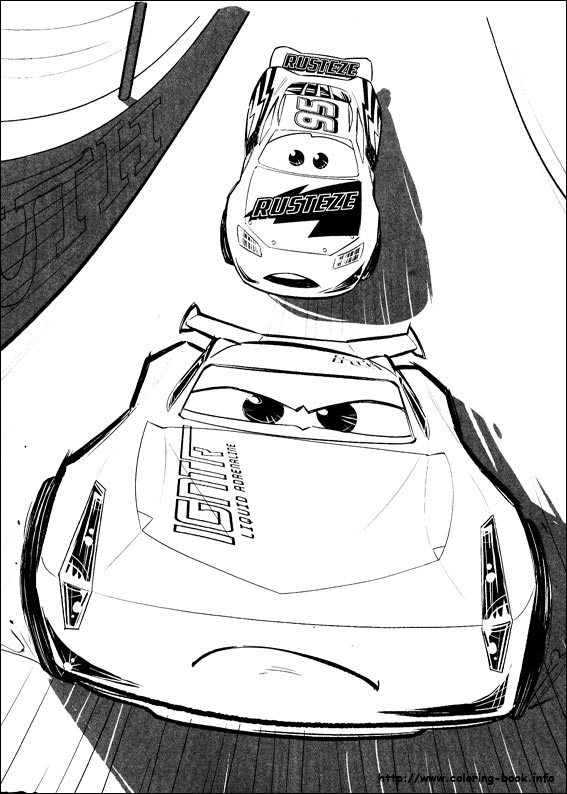 Cars 3 coloring picture