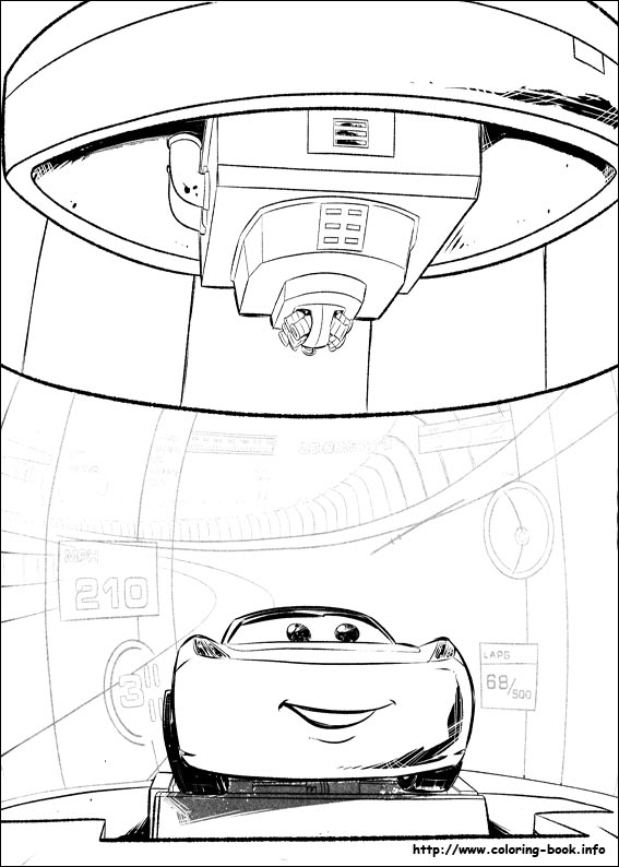 Cars 3 coloring picture