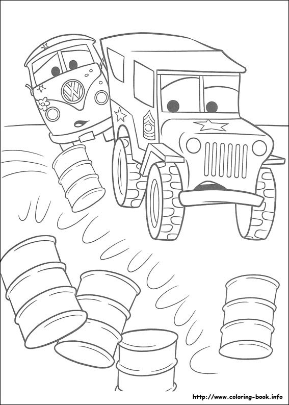 Cars coloring picture