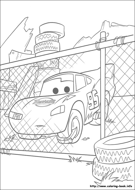 Cars coloring picture