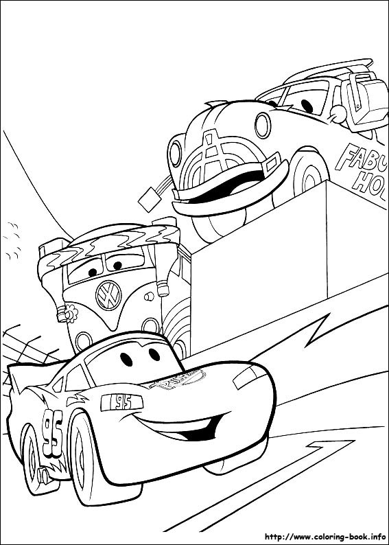 Cars coloring picture