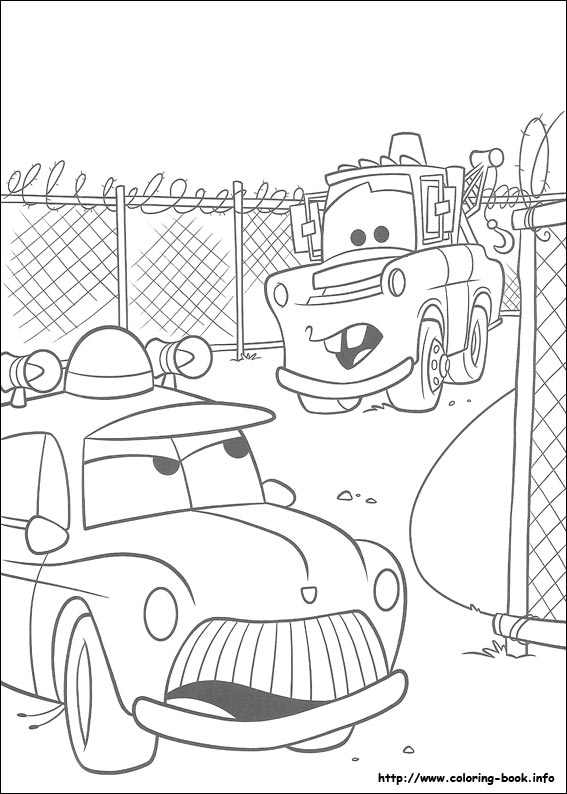 Cars coloring picture