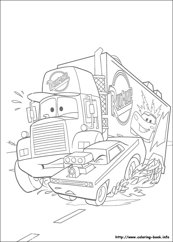 Cars coloring picture