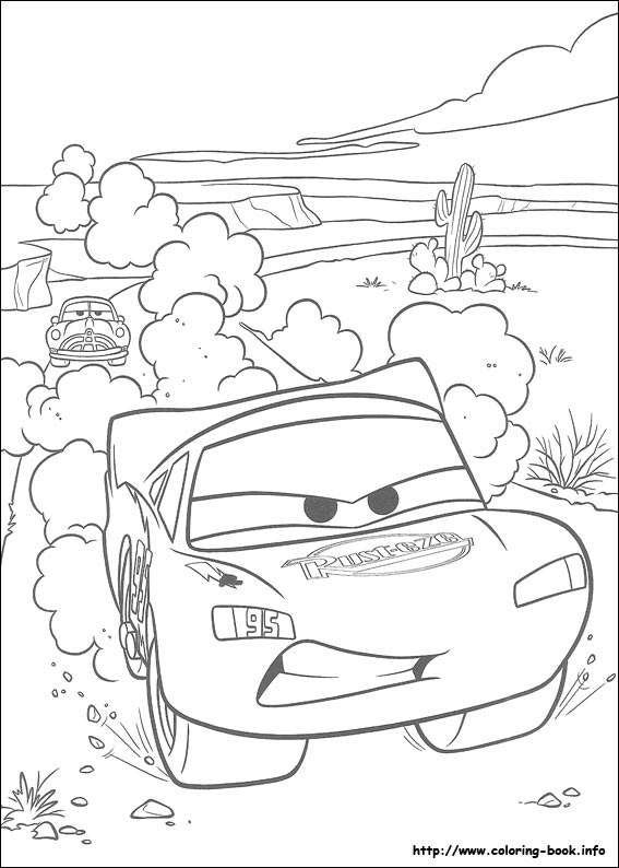 Cars coloring picture