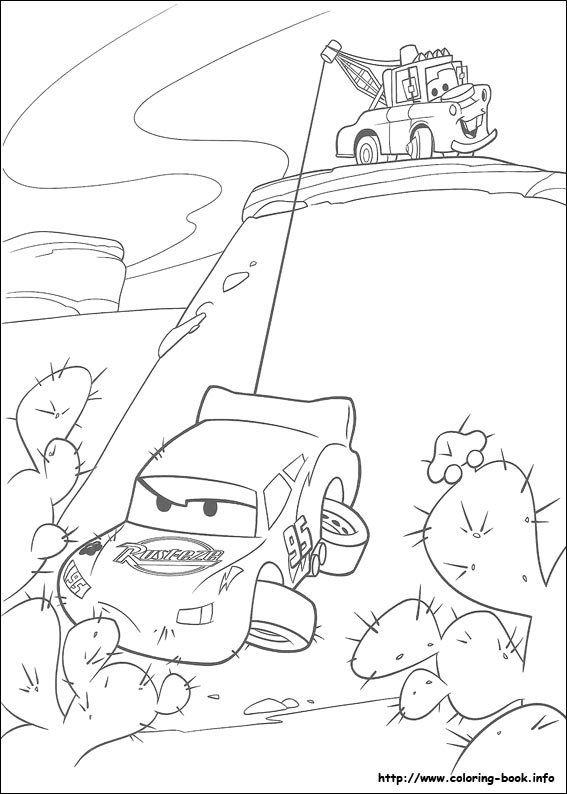 Cars coloring picture