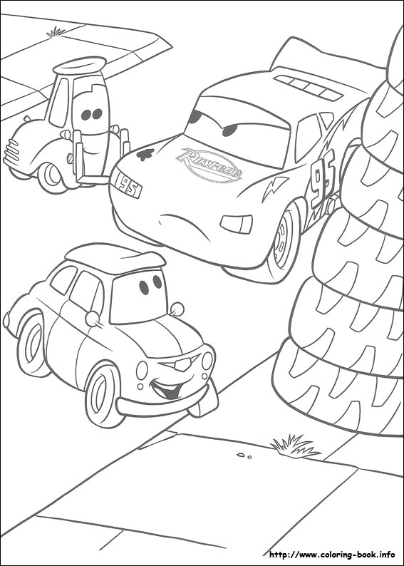 Cars coloring picture