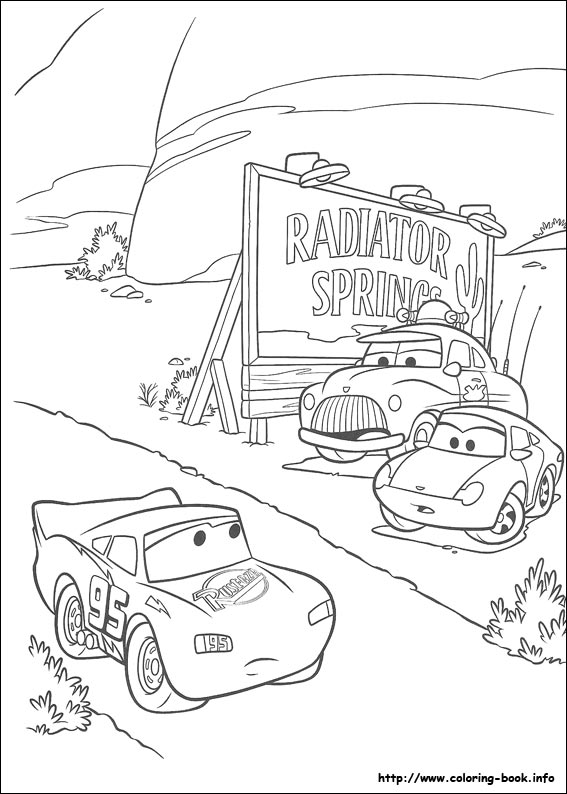 Cars coloring picture