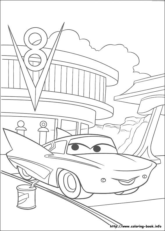 Cars coloring picture