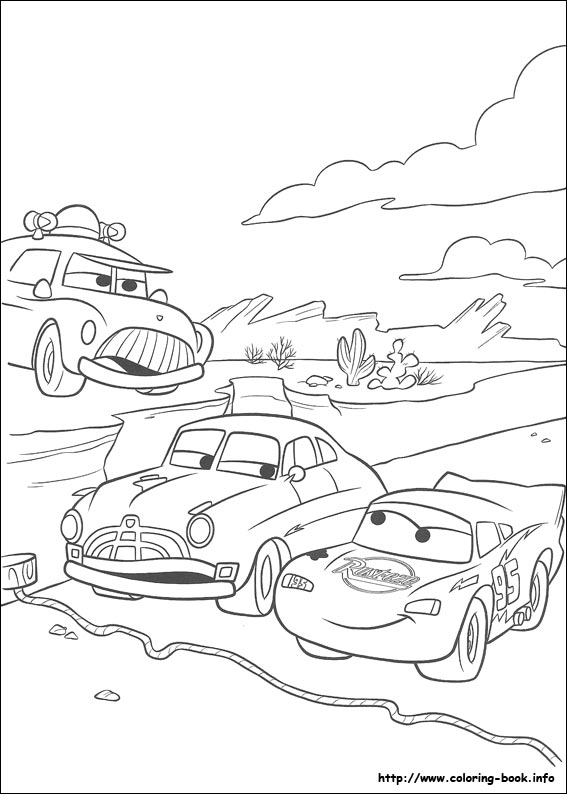 Cars coloring picture