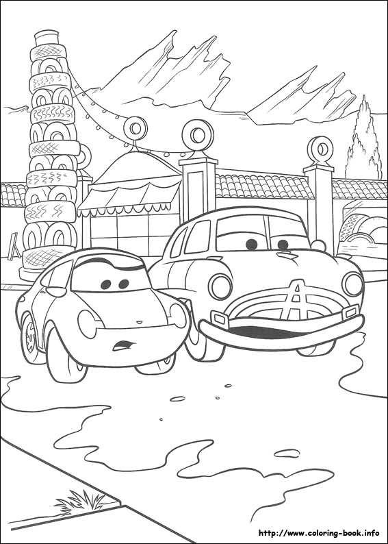 Cars coloring picture