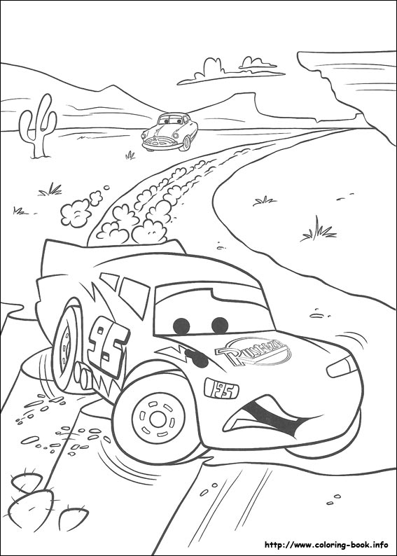 Cars coloring picture