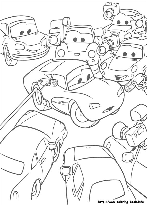 Cars coloring picture