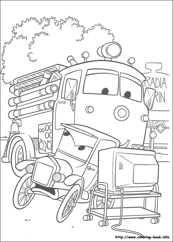 Cars coloring picture