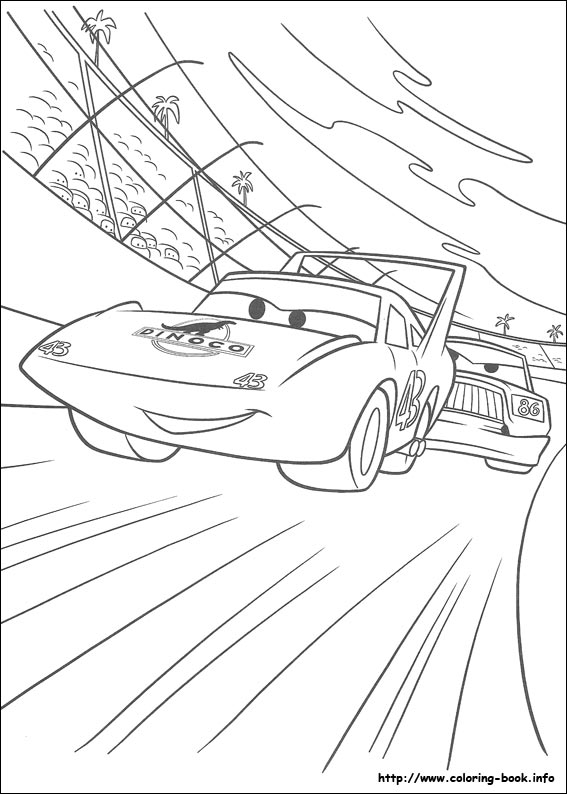 Cars coloring picture