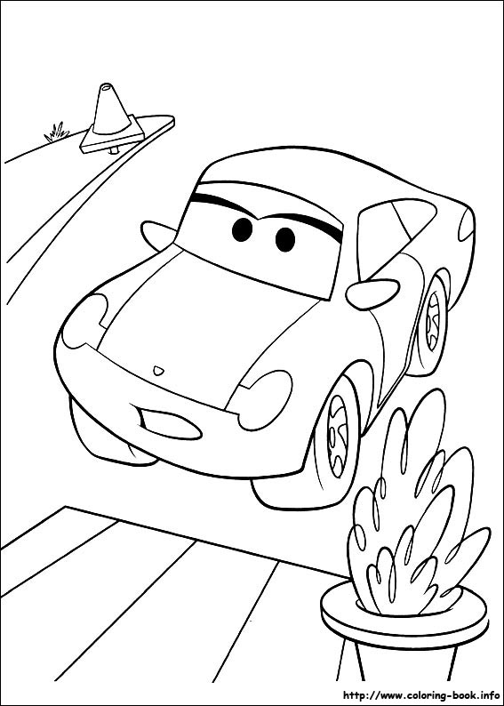 Cars coloring picture