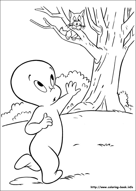 Casper coloring picture